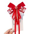 thumbnail image 1 of Wmool Pince à Cheveux Nœud Rouge Pince à Cheveux de Noël Année Chinoise Rouge F7O8 Événement Nœud, 1 of 9