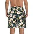 thumbnail image 3 of Naloa Flowers Men's Beach Shorts, Surfing shorts, Swim trunks, Quick Dry Swim Trunks for Surfing Beach Fun - Large, 3 of 9