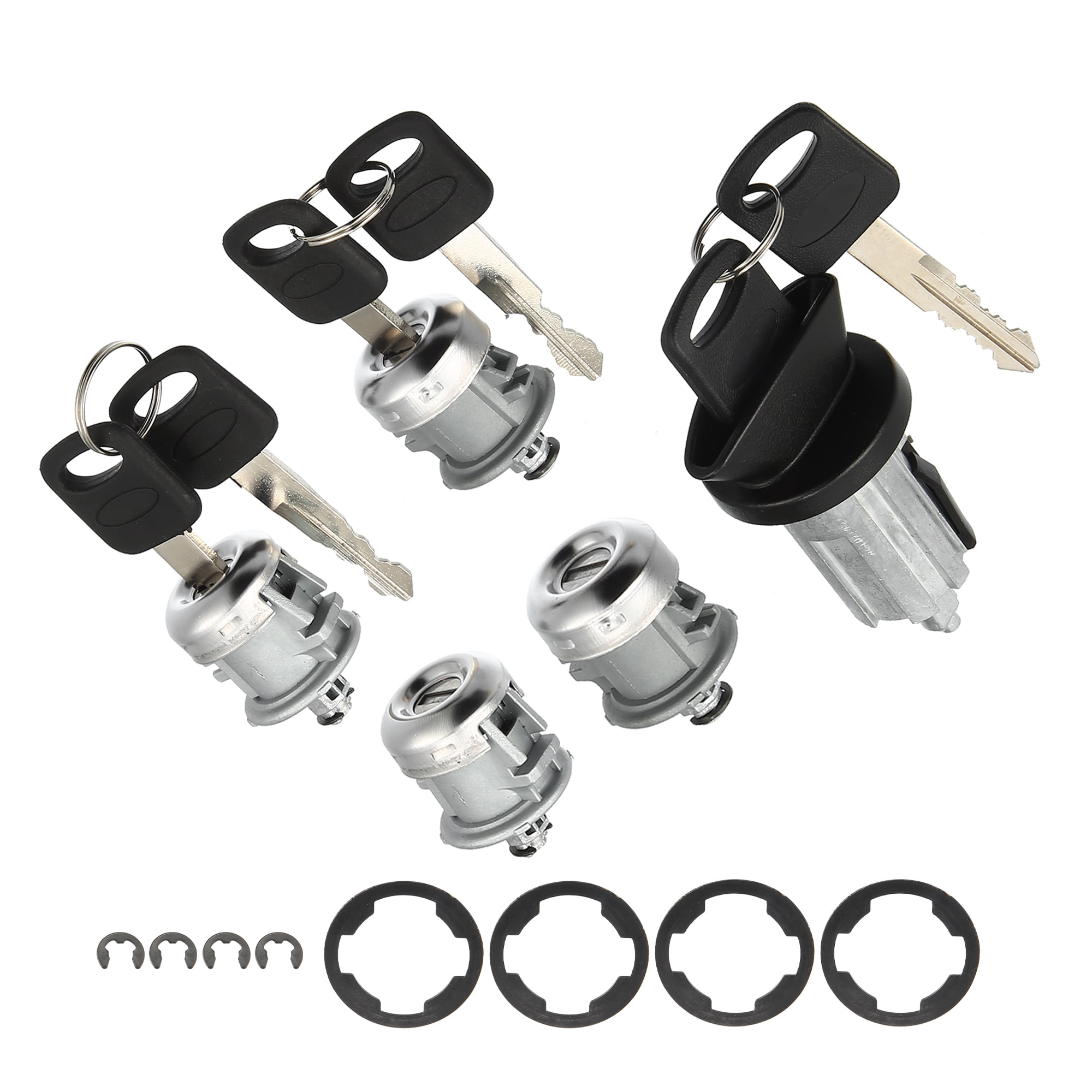 Unique Bargains Ignition Switch Cylinder Door Lock Cylinder Set w/ Keys