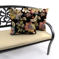 thumbnail image 4 of Jordan Manufacturing 16" x 16" Telfair Midnight Multicolor Paisley Square Outdoor Throw Pillow (2 Pack), 4 of 12