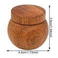 thumbnail image 6 of Hzzsbu Handheld Bird Feeder Jar, Wooden Perch Bowl for Parrot Finch Training & Cage Feeding, Food Dispenser Cup, 6 of 7