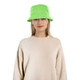 thumbnail image 4 of Bucket Hat for Men Women Unisex 100% Cotton Packable Foldable Summer Travel Beach Outdoor Fishing Hat - LXL Light Green, 4 of 6