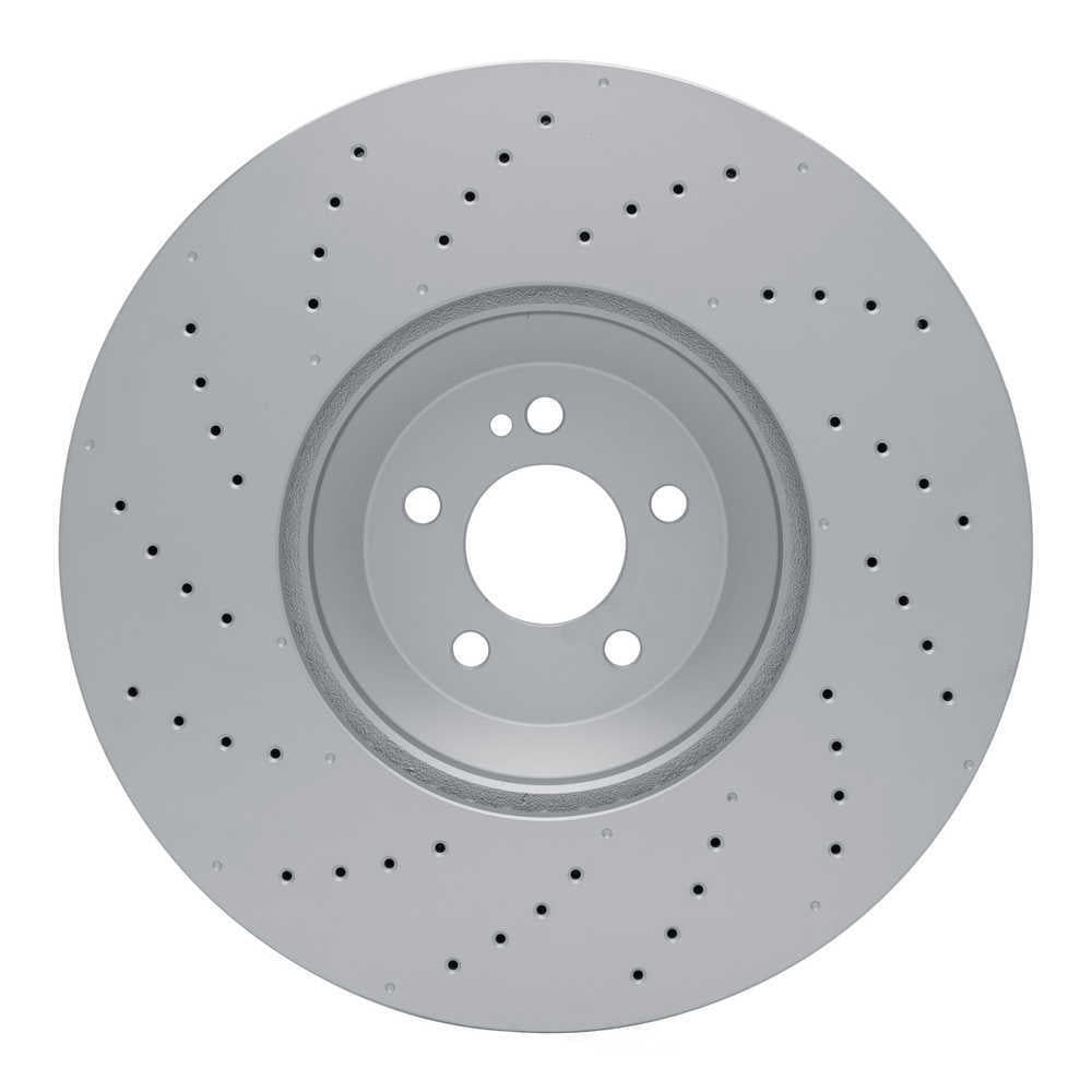 Dynamic Friction Company 920-63195 DFC Hi-carbon Alloy Geomet Coated Rotor - Drilled