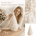 thumbnail image 2 of Crystal Beaded Christmas Tree DIY Kit Handmade Star Top Cone Ornament Xmas Sparkle Gift Home Table Party Decoration, 2 of 5