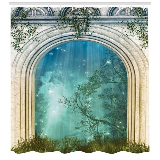 Mystic Shower Curtain Magic Ancient Curved Door In The Forest Mystic Mysterious Surreal Nature World Print Fabric Bathroom Set With Hooks Blue Beige By Ambesonne Walmart Com Walmart Com Mystic Shower Curtain Magic Ancient Curved Door In The Forest Mystic Mysterious Surreal Nature World Print Fabric Bathroom Set With Hooks Blue Beige By Ambesonne Walmart Com Walmart Com