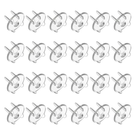 24 Pack Outlet Covers Proofing, Plug Covers Easy Installation Electric Plug Protectors Safety Socket Cover Transparent