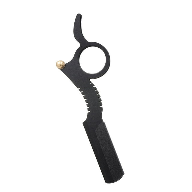 Riwcyla Rasoir de Barbier Professionnel à Lame Droite en Acier Inoxydable, Rasoir pour Hommes, Outil de Rasage, Parfait pour un Usage Quotidien, les Activités de Plein Air, les Voyages et les occasions Décontractées