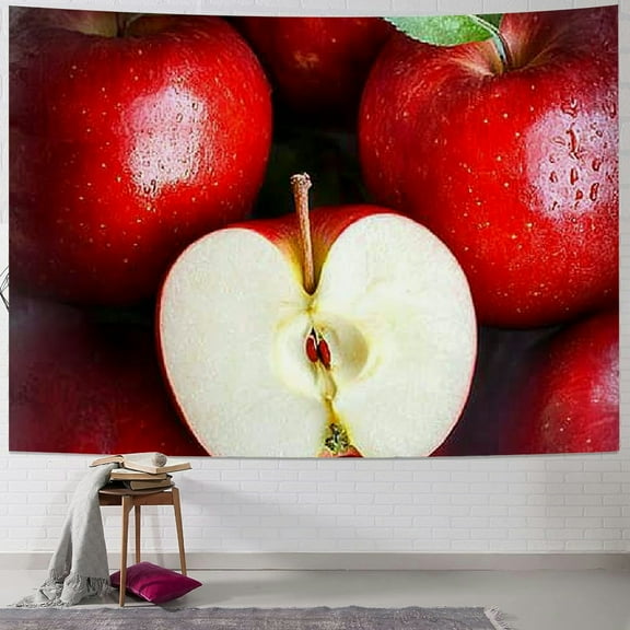 Patifu Apples Tapestry Wall Hanging Unique Style Decor Art for Living Room Bedroom Apartment Dorm Farmhouse - Soft Lightweight Fabric with Vivid Colors - Four Available Sizes 40x30inch