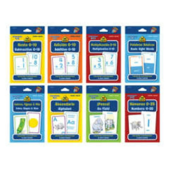 SCHOOL ZONE Tarjetas Escolares Educativas Alphabet Flash Cards [34081]