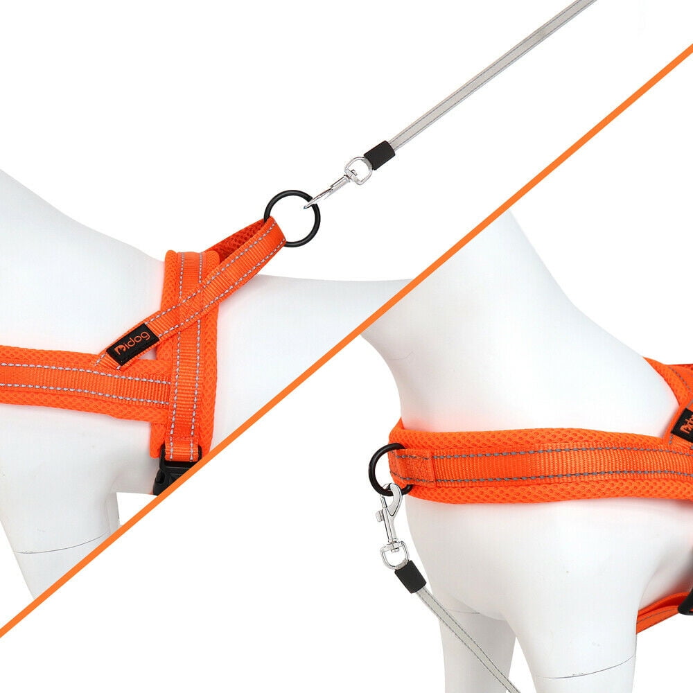 Pet Artist No Pull Dog Pet Dog Harness Reflective Nylon Mesh Padded with Handle Front Leading