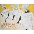 thumbnail image 2 of de Toulouse-Lautrec, Henri  18x15 Gold Ornate Wood Framed with Double Matting Museum Art Print Titled - The Troup of Madame Eglantine, 2 of 4