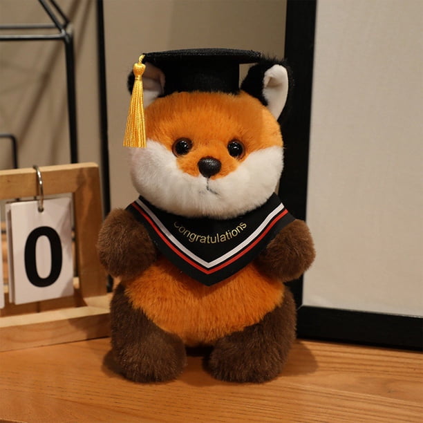 Fiudx Muñeca de Graduación, Gorro de Graduación de Algodón Suave Coleccionable, Pieza Decorativa Multicolor, Recuerdo Único para El Hogar o La Oficina, Regalo Perfecto para Graduados, Celebra Hitos c