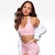 thumbnail image 4 of Top deportivo con relleno tipo halter largo para mujer INGIA color rosa talla L, 4 of 5