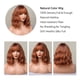 thumbnail image 3 of Cabello, vaina con flequillo rizado ondulado suave atractivo hasta los hombros mujeres Marrón, 3 of 9