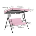 thumbnail image 3 of Ruroz Swing Waterproof Cover Swing Canopy Cover and Garden Chair Outdoor Sunscreen, 3 of 4