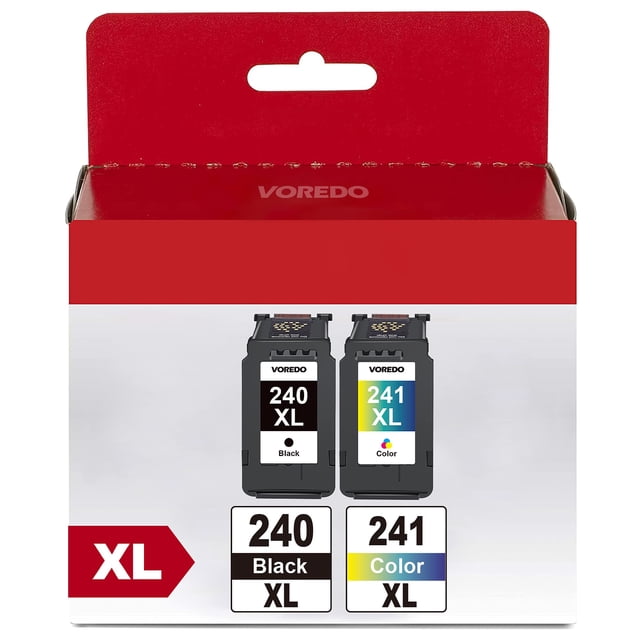 Cartuchos de tinta VOREDO PG-240XL/CL-241XL para impresora Canon