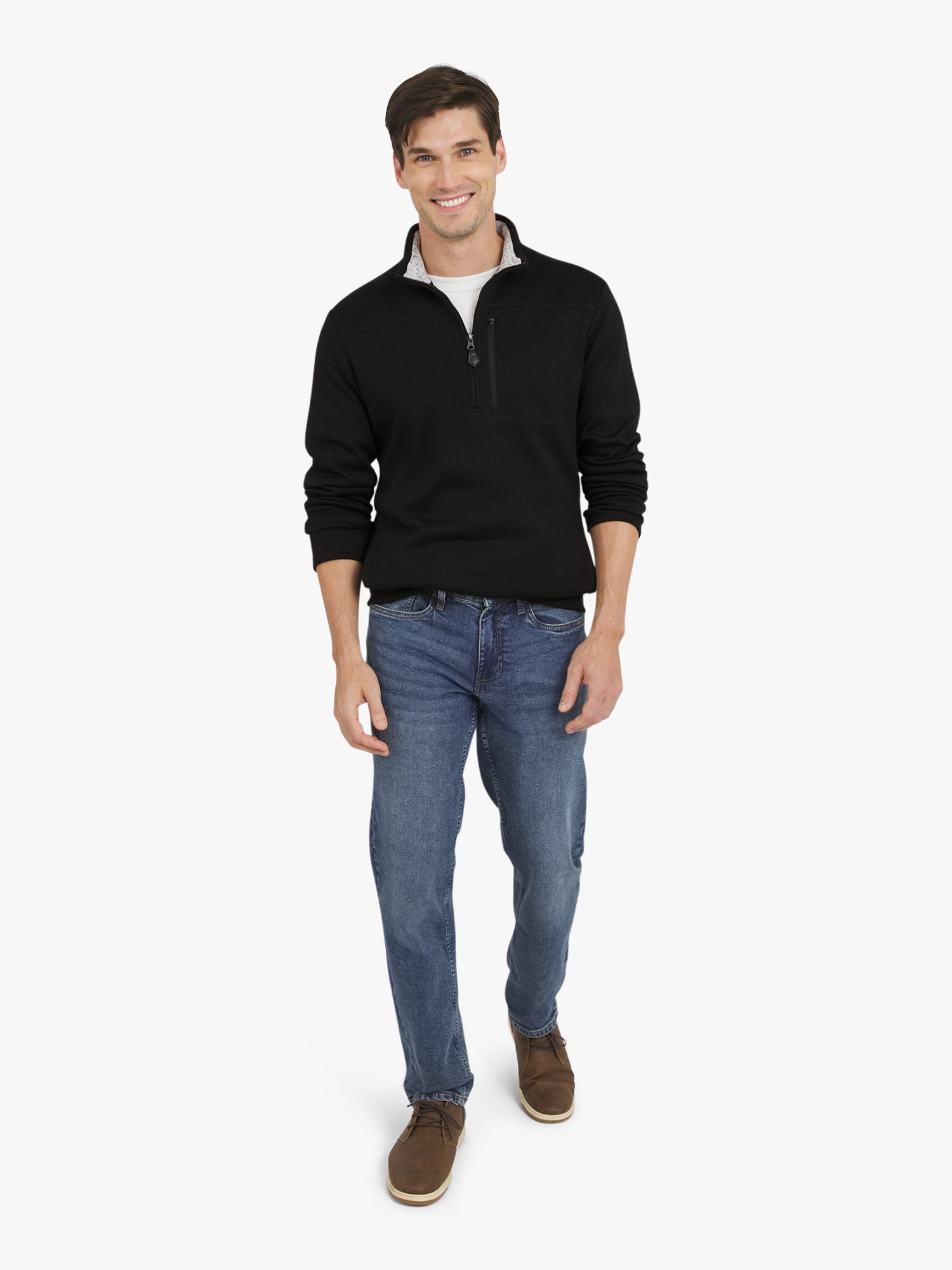 Chaps Men's & Big Men's Quarter Zip Fleece Sweater, Sizes S-3XL