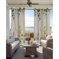 thumbnail image 4 of Eucalyptus Leaves Blackout Curtains, Light Blocking Print Window Curtains, Farmhouse Retro Botanical Flowers Herbs Thermal Insulated Window Drapes for Living Room 2 Panels, 104"W x 84"L, 4 of 9