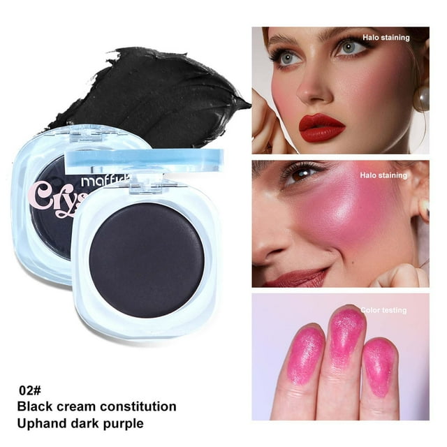 Fiudx Rubor Que Cambia de Color, Crema Hidratante con Tinte Baya, Acabado Húmedo de Larga Duración, Maquillaje Versátil para Ojos, Mejillas y Labios, Look Natural para Todos Los Tonos de Piel, Fórmul