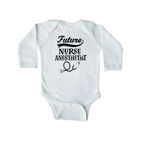 

Inktastic Future Nurse Anesthetist Gift Baby Girl Long Sleeve Bodysuit