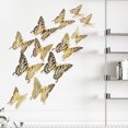 thumbnail image 3 of relayinert Decorative Butterflies Wall Stickers - Beautiful Addition To Home Multiple LK12 Champagne 1Set, 3 of 6