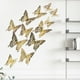 thumbnail image 5 of Decoración colorida Naiovety mariposas simuladas pegatinas coloridas decoración del hogar LK12 champán, 5 of 6
