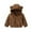 A01-Brown, variant on Jinhomg Toddler Boys Girls Fuzzy Fleece Jacket Casual Full Zip Sherpa Coat Kids Cute Bear Ear Faux Fur Jackets Soft Outwear with Pockets
