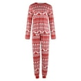 thumbnail image 4 of Christmas Pajamas for Family Onesies,Family Christmas Pjs Matching Sets Snowflake Reindeer Print Matching Christmas Pjs for Family, 4 of 8