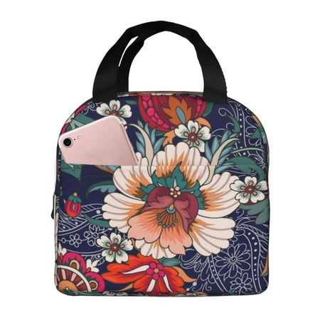 Insulated Lunch Bag for Women Men - Paisley2 Leakproof Cooler Lunch Box for Women Men  Lunch Tote Bags for Work School Picnic Travel