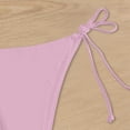 thumbnail image 5 of Swim Pants For Women Full Coverage Bikini Bottoms Pink Mid Rise Swim Bottoms Bathing Suit Bottoms, 5 of 5