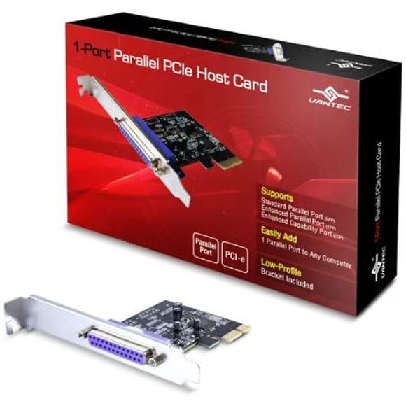 Vantec 1-Port Parallèle PCIe Carte (UGT-PCE10PL)