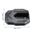 thumbnail image 3 of Unique Bargains 1 Set Aluminum Alloy Motorcycle Kickstand Plate Pad for BMW C400GT 2023 with Wrench Grey, Black, 3 of 6