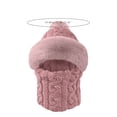 thumbnail image 3 of Women's Hat Scarf One Piece Fall Winter Windproof Warm Beanie, 3 of 4