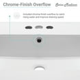 thumbnail image 4 of Swiss Madison Ceramic Glossy White 18.50 inch x 24.25 inch x 6.75 inch Bathroom Vanity Top, 4 of 10