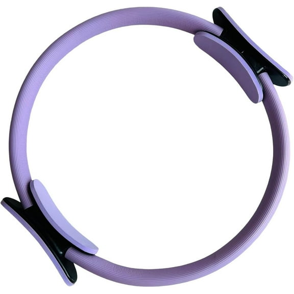 Pilates Ring, Pilates Circle Ring, 14.96" Yoga Rings Circle with Dual Padded Handles for Toning Arms, Thighs/Legs & Core, Home Exercise Equipment for Strength Training and Flexibility