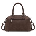 thumbnail image 4 of Wrangler Suede Doctor Bag Top Handle Purse Satchel Handbags Suede Crossbody Barrel Handbags for Women, Coffee, 4 of 7