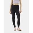 thumbnail image 2 of No Boundaries Faux Sueded Ankle Leggings, 27.5”Inseam, 1 or 2-Pack, Women's & Women's Plus Sizes XXS-4X, 2 of 5