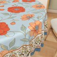 thumbnail image 6 of Vintage Light Blue Floral Round Tablecloth,Waterproof Stain Resistant Table Cover for Indoor Outdoor Kitchen Dining Room Party Decor,60 Inch, 6 of 7