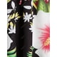 thumbnail image 4 of Más el tamaño de los encajes de ganchillo de la impresión floral del entrecruzamiento Tank Top Rosegal Camisetas sin mangas de talla grande, 4 of 5