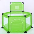 thumbnail image 1 of Baby Playpen Interactive Kids Play Playard Ocean Ball Safety Gate 6 Panel Fence (balls not Include), 1 of 1