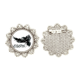thumbnail image 1 of Alas góticas de Cuervo Broche de plata Unbranded M, 1 of 3