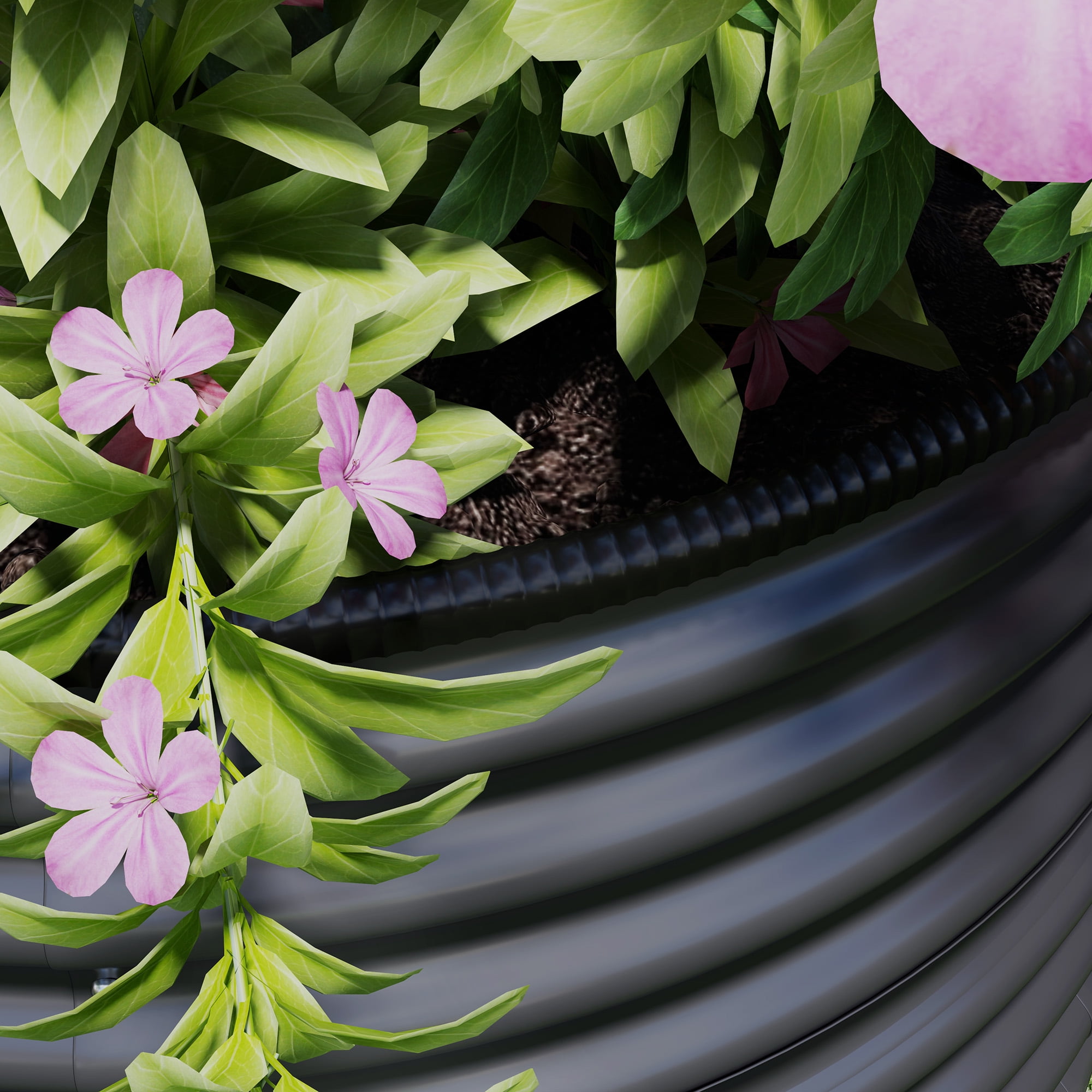 Outsunny Galvanized Raised Garden Bed, Set of 2 Planter Box with Safety Edging, Easy-to-assemble, Dark Gray