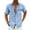Sky Blue, variant on Aayomet Hawaiian Shirt Mens Fashion Casual Cotton And Linen Buckle Pocket Stitching Plaid Short Button Up Shirt Men White,M