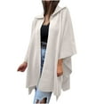 thumbnail image 2 of Women's Solid Color Long Sleeve Lapel Cardigan Top Jacket Casual Outerwear​​, 2 of 6