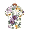 thumbnail image 5 of GiliGiliso Chemise Hawaïenne Décontractée à Imprimé Floral pour Hommes Manches Courtes Col à Revers, 5 of 5