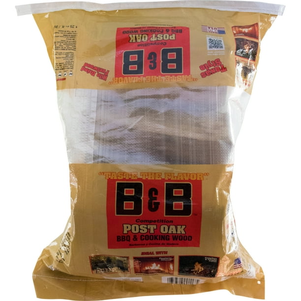 B B Post Oak Bbq Cooking Wood 1 25 Cu Ft Walmart Com