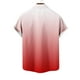 thumbnail image 4 of Mens Casual de Manga Corta Botón Abajo Camisas Gira Cuello Gradación Blusa de Impresión, Suelto Ajuste Poliéster Camisa de Verano, Lavado a Mano Casual, 4 of 6