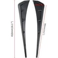 thumbnail image 2 of Xotic Tech Type-R Style Side Fender Vent Cover Trim, Glossy Black, Compatible with Honda Civic 10th Gen 2016-2021, 2 of 9