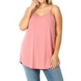 thumbnail image 3 of TheLovely Women & Plus Front and Back Reversible Spaghetti Strap Flowy Cami Tank Tops, 3 of 5