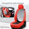 thumbnail image 6 of 2017 for SUBARU FORESTER Seat Cover, Waterproof PU Leather Full Set of 5 Seats Wear Resistance Suitable for All Seasons, Red Car Seat Covers, Pet Car Seat Covers, 6 of 9